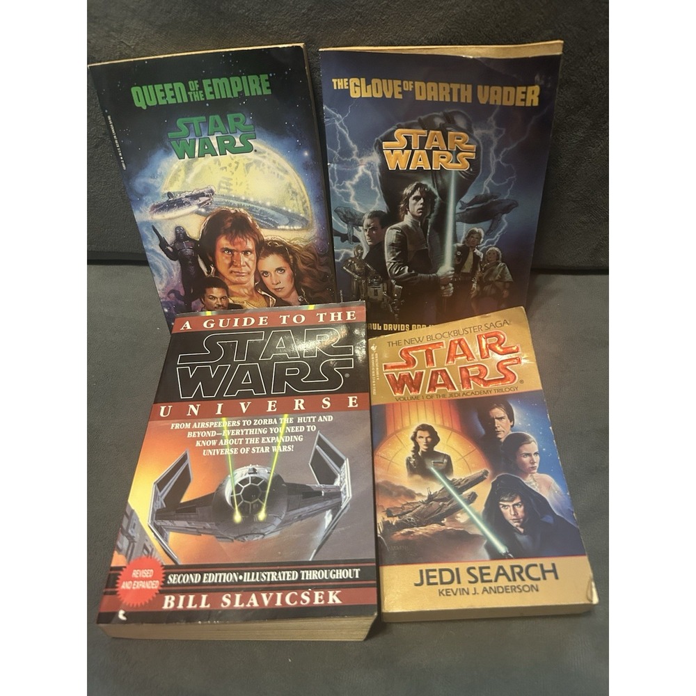Star Wars Book Lot 4 Jedi Search Glove Darth Vader Queen Empire Universe Guide